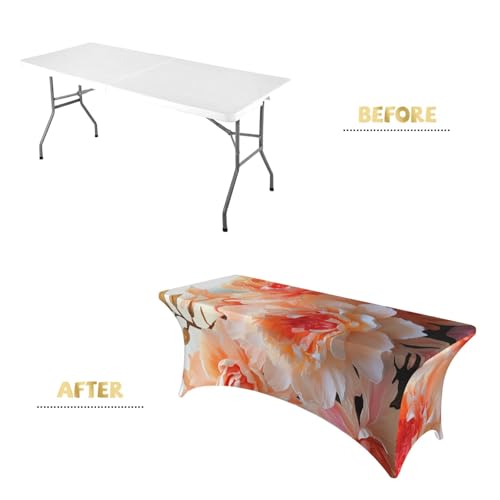 Nappe de table rectangulaire stretch élasthanne pour masquer les imperfections - 4
