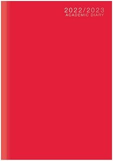 2022-2023 A5 WTV Academic Case Bound Diary - Hardback A5 Week to View Diary for Year Planner for Business, Office, Home, Appointments (Blue)