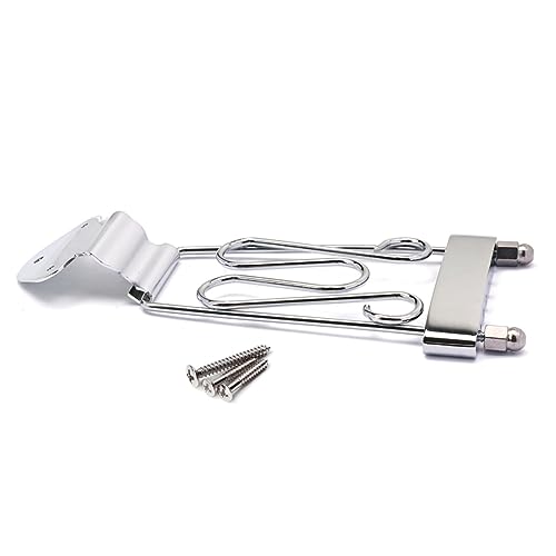 Levemolo 6-string Jazz Guitar Silver Pull-up Board Ga411 Archtop Guitar Tailpiece Mounting Screws