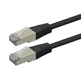 ROLINE Patchkabel Cat.6 (Class E), PoE, S/FTP (PiMF), schwarz, 2 m