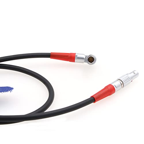 EONVIC Preston Light Ranger 2 Data Cable to MDR3/MDR4 Serial 0B 4Pin to Rotable 4Pin Right Angle Cable, Red, 23.6inch/60CM - Image 2