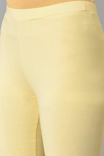 Image of W for Woman Women's Regular Fit High Rise Coral Cotton Jersey Tights