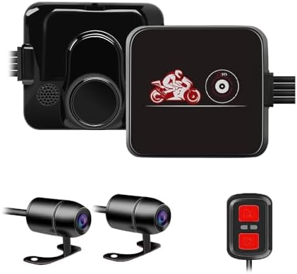 VSYSTO Dashcam Moto, Grand Angle de 130° Caméra de Moto Avant et ...