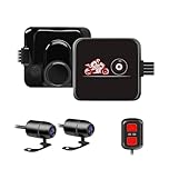 VSYSTO Motorcycle Dash Cam Front and Rear 1080P, 130° Wide Angle Motorcycle Camera Waterproof Action Camera with WiFi, Starlight Night Vision, G-Sensor, Loop Recording, WDR