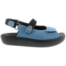 Wolky Womens Jewel XW Leather Hook & Loop Sandals