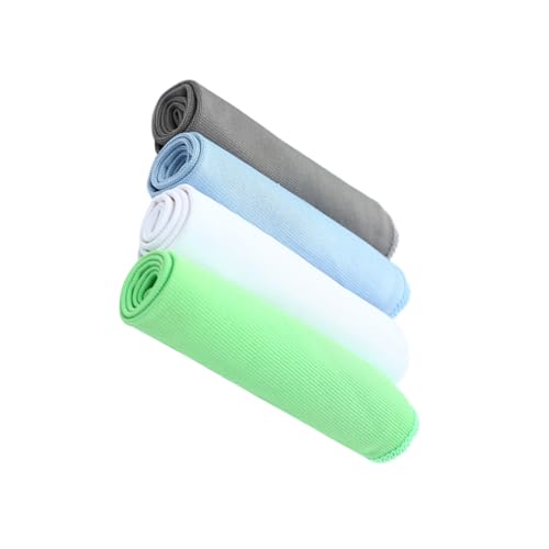 BESTYASH 4 Piezas paño de Limpieza Toallas de Microfibra para Lavado de Autos Limpiador Toalla de Limpieza Ropa de Microfibra Color Aleatorio