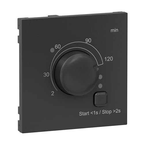 LEGRAND, SEANO Abdeckung für Zeitschalter 2 – 120 Minuten, Werkstoffgüte: Thermoplast, Halogenfrei, IP20, IK04, Farbe: Anthrazit lackiert, 765436