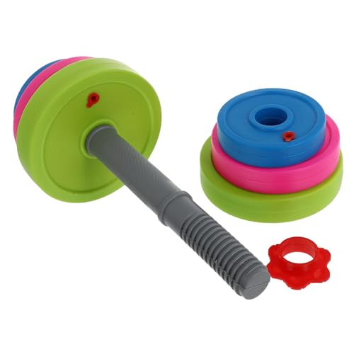 BESPORTBLE 1 Pc Mancuerna Cubo De Actividades Para Bebés Sensorial Estera Barra Para Juguetes Pequeños Agitarse Papelera Exterior Jugar Muñecos Juguete Con Barra Hierro Fundido