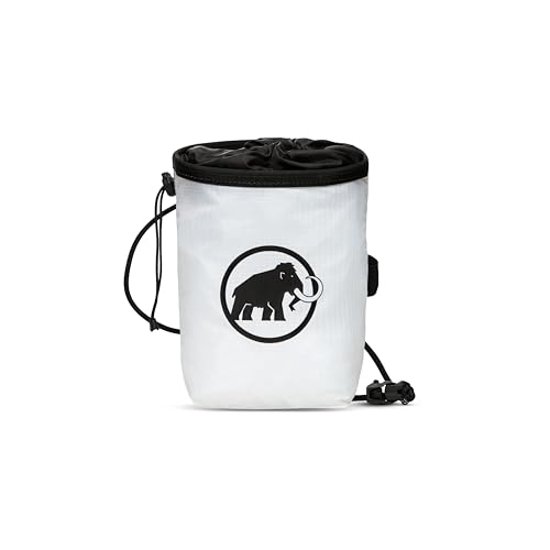 Mammut Sender Light Chalk Bag | Climbing Accessories, Low Weight, Ideal for Deep Water Soloing | One Size, White