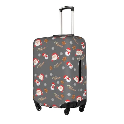 Travel Luggage Cover Merry Christmas Santa Snowflake Snowman Fashion Washable Baggage Suitcase Protector Fit For Luggage X-Large2