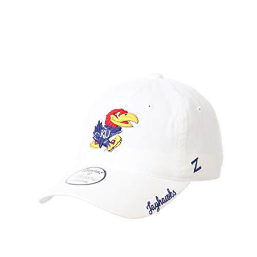 Zephyr Kansas Jayhawks Women's Standard Adjustable Scholarship Hat Icon White