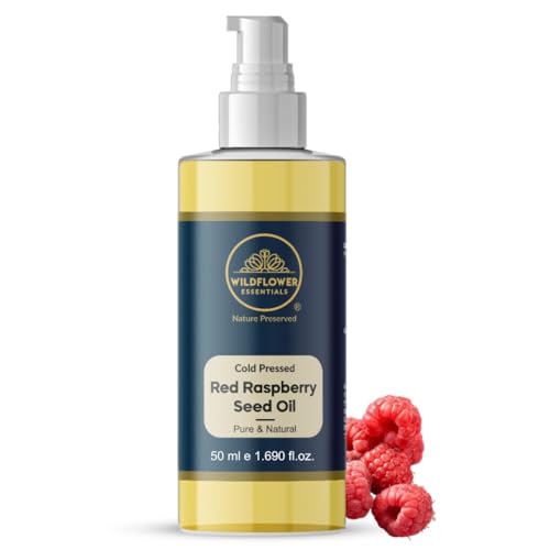 Image of Red Raspberry Oil Cold Pressed 100% Pure & Natural (50 ml) For Face, Hair, Skin, Body