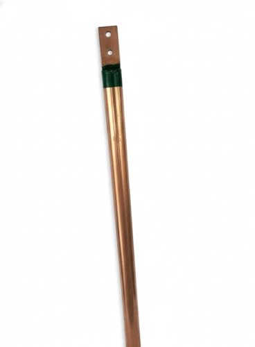 Image of Copper Bonded Earthing Electrode 1M 58 mm Diameter 1 M Long Copper Bonded Rod is Filled with Back Fill Compounds (BFC) Compatible for Up to 5 KW of Load Capacity | CB Earthing Rod