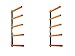 KASTFORCE KF1002 Lumber Storage Rack 5-Level System 110lbs per Level with Material Stop Holes and Durable Sheet Metal Screws