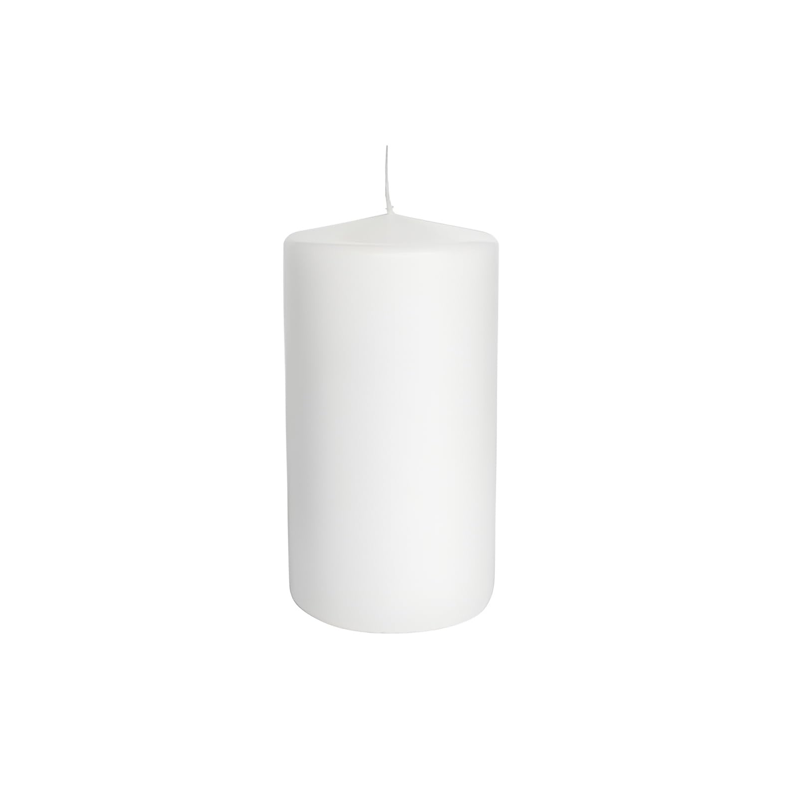 Cereria Di Giorgio - 12 Candele Cero - Diametro 5 cm Altezza 10 cm - Colore Bianco Cloud - Durata 35 ore - Non profumate