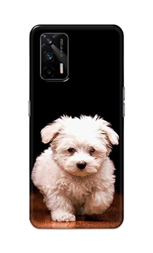 Image of PRINTFIDAA� Printed Hard Back Cover Case for Realme X7 Max 5G Back Cover (Puppy Dog) -2808