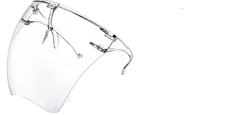 Zobro Face Shield Visor with, Adjustable Elastic Strap Reusable Full Face Visor with Head and Eye Protection (Pack of 1)