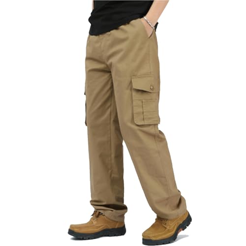 Flexrover - Ultra Comfort Fit Multi-Pocket Durable Pants, Cargo Pants for Workout, Men's Relaxed Fit Stretch Cargo Pant.