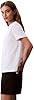 Calvin Klein Jeans Women's A- INST. Logo Classic TEE SS LV047C912G Graphic Tees, White (Brilliant White), L #3