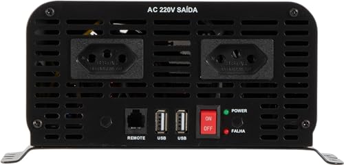 HAYONIK, Inversor Off-Grid, Onda Senoidal Pura, Potência Nominal 1000W, Pico de Partida 2000W, Entra