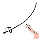 Beauty7 Silikon Sounding Penis Stick mit 2 Penisringen Harnröhren Plug mit Bohrung Penis Plug Männer Masturbation Sex Spielzeug - Größe: S