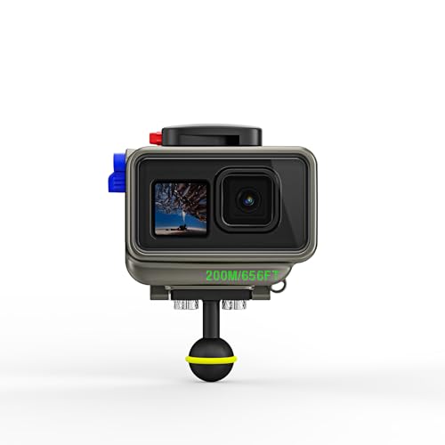 Sea frogs 200M/656FT Depth Rating, Diving Camera Housing, Waterproof Camera Case Compatible with GoPro Hero Models 13/12/11/10/9