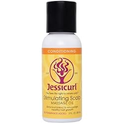 Jessicurl, Scalp Message Oil, Hair Oil and Scalp Treatment with Rosemary Oil, for Curly Hair, No Fragrance Added, 2 fl oz.