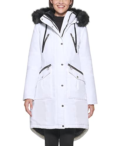 GUESS Women's Long Anorak Coat