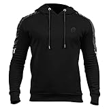 TDEOK Samt Hoodie Winterfarbe und passender Reißverschluss Herren Plus Herbst Arm Pullover Herren Hoodies & Sweatshirts Schwarz Rot Pullover Herren