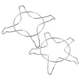 VERDANVERSE 2 Stück Gasherdrost aus Edelstahl Rutschfeste Topfträger mit Glatter Oberfläche...