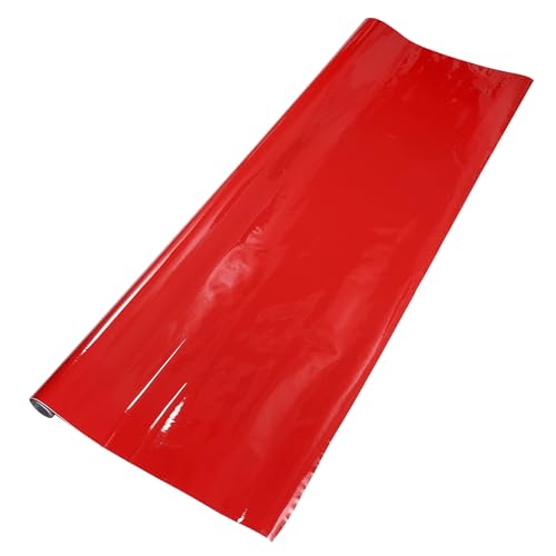 Film adhésif voiture rouge vif anti-bulle vinyle universel