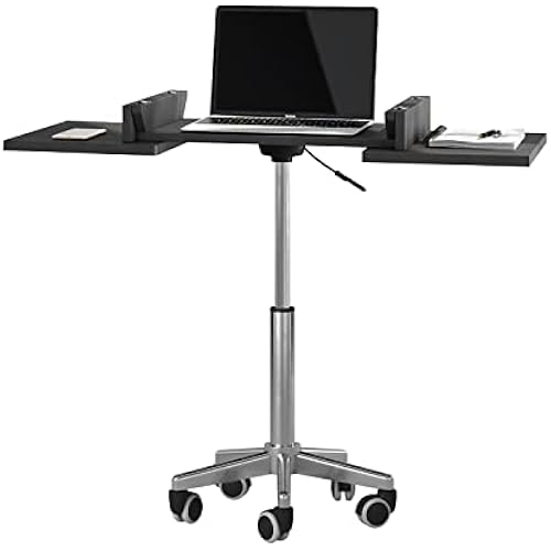Techni Mobili Rolling Laptop Stand w/ Extendable Panels & Adjustable Height
