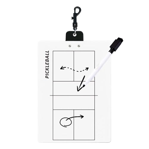 Pickleball Appunti – Lavagna strategica portatile per allenamenti, planner tattico magnetico cancellabile a secco, organizer leggero | accessorio sportivo durevole per giocatori, allenatori, squadre