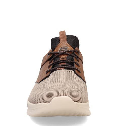 Slade - Breyer Knitted Bungee Sneaker,Brown/Tan,7 Medium