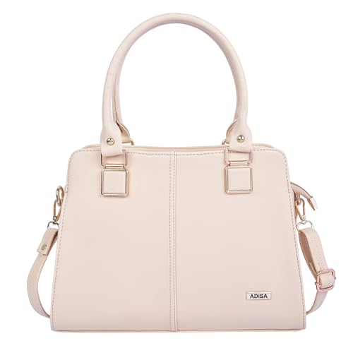 Image of ADISA gold square handbag shoulder bag for women and girls with sling belt (AD4081)