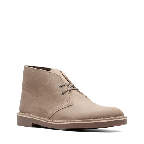 Clarks mens Bushacre 2 Chukka Boot, Taupe Distressed Suede, 8.5 Wide US - image 6
