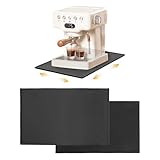 Tapis de plan de travail résistant à la chaleur : le bord surélevé maintient les liquides renversés et la poudre de café en toute sécurité. Extrêmement résistant à la chaleur (jusqu'à 260 °C/500 ℉) la chaleur des friteuses à air chaud et autres appareils – Idéal pour les surfaces sensibles telles que le marbre, le granit et le bois.