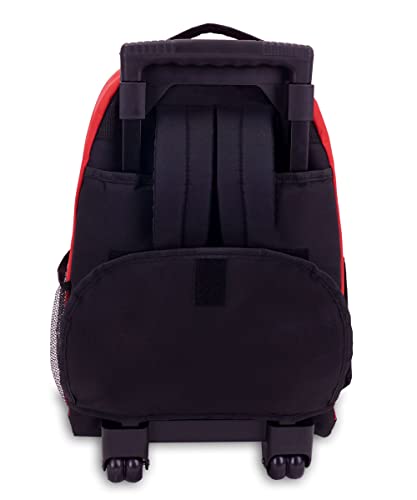 Everest Wheeled Backpack - Standard, Red, One Size,1045Wh-Rd/Bk #TOP3