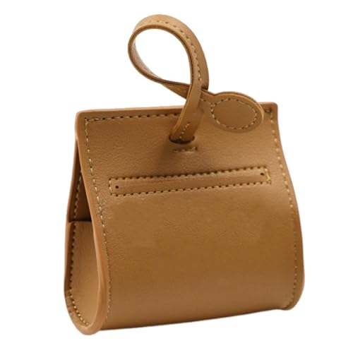 Distributeur de sacs à déjections canines – Distributeur de sacs à déjections canines en cuir synthétique, étui portable à clipser | Laisse, promenade en plein air, pochette de nettoyage facile