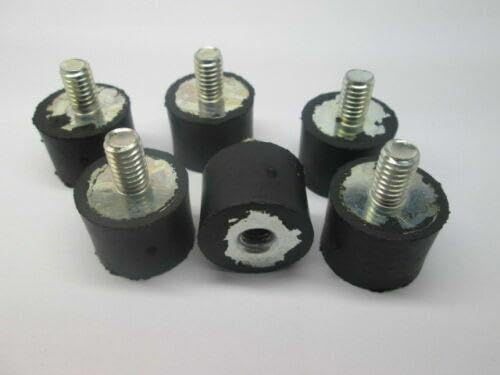 Six RATION Billy Goat Blower Vibration Mounts, Part# 400173, arranged on a white surface.