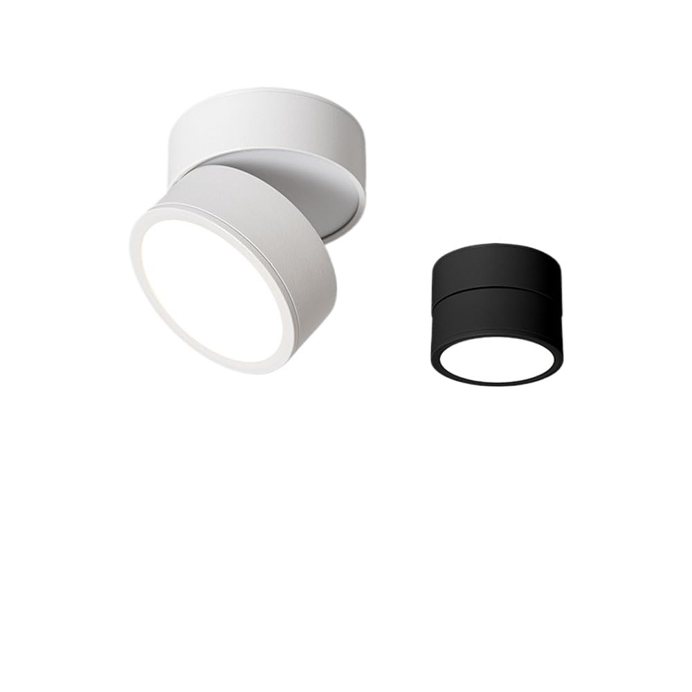 Sufitowa lampa punktowa Osłona sufitowa Reflektor do montażu na suficie Oświetlenie sufitowe LED 7 W Sufitowe plamki 360° Regulowana lampa sufitowa Wpuszczana osłona sufitowa Składana