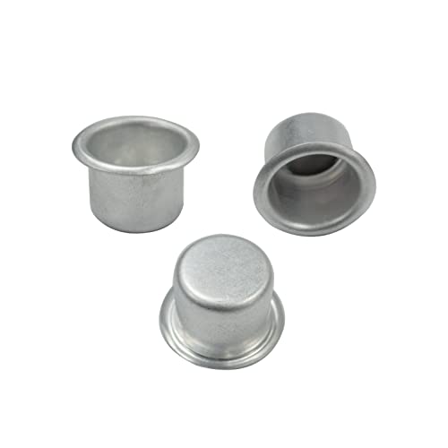 50 Pcs 3/4" Metal Chime Candle Cup, Chime Candle Holder Cup, 3/4" Candle Cup, 3/4" Aluminum Candle Cup (Silver, 3/4") #TOP2