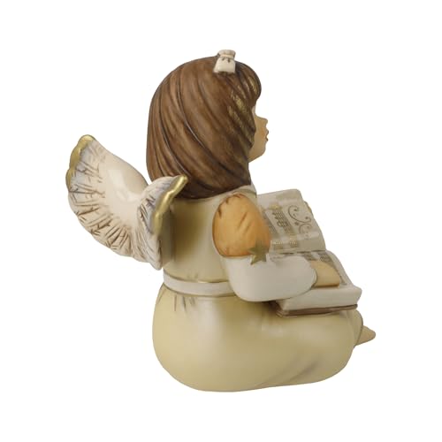Ange Goebel Leçon de chansons statuette de Noël champagne messager céleste