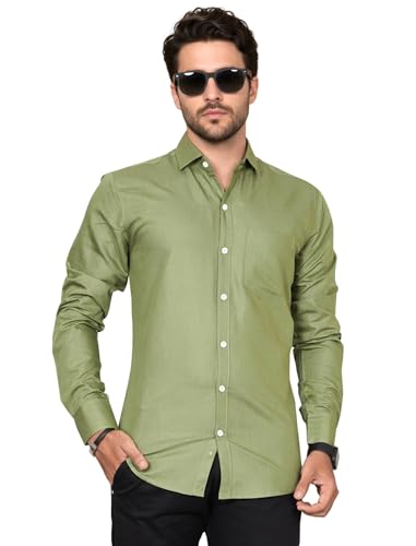 Image of Diverse Men's Solid Formal Shirt | Premium Poly Cotton Full Sleeve Regular Fit Shirt for Men | Stylish Office, Business & Casual