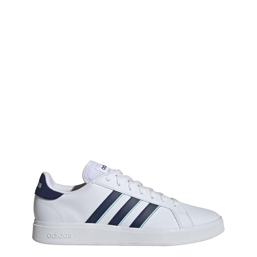 Image of adidas Men Sportswear Sports Shoes | Grand Court Td | White | Size-12 |