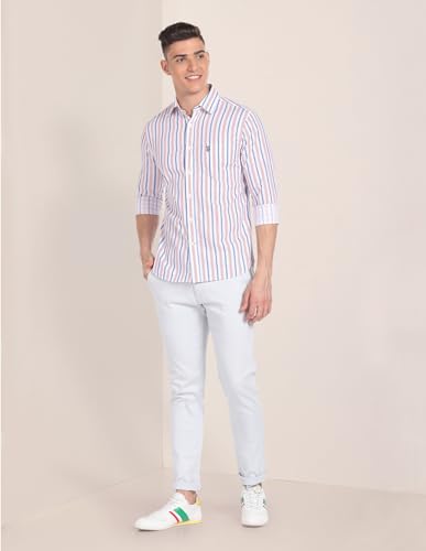Image of U.S. Polo Assn. Cotton Men Shirt, Regular Fit