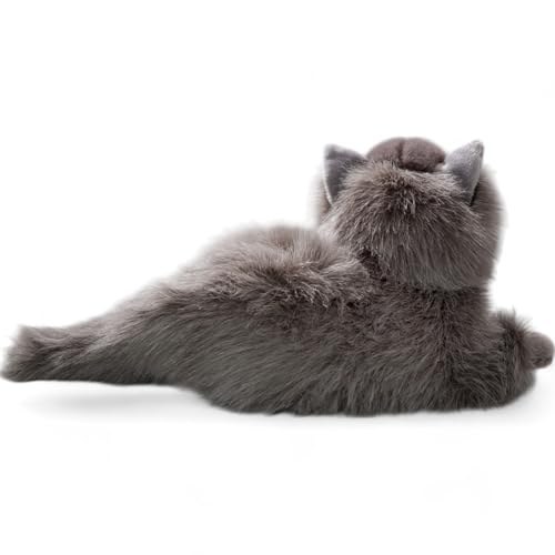 Carl Dick 3433 Persian Cat Soft Toy, Grey, 30 cm