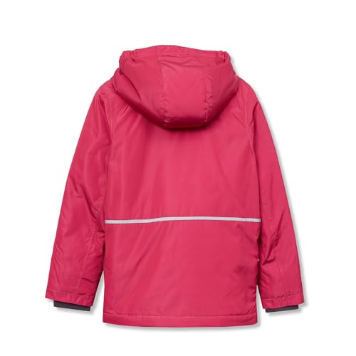 Lands' End Kids Water Resistant Insulated 3 in 1 Jacket Large Rhubarb/Rose Bloom3