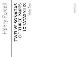 Henry Purcell: 12 Sonatas Of Three Parts For Violin 2 (Sonatas VII-IX). Partitions pour Violon