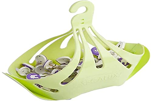 SECALUX Kit Primavera - Cesto + 10 Prendedores Happy Days, Secalux